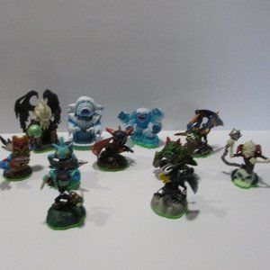 Skylander lot Slam Bam Trouble Elf Gill Sonic Spyro Dino Drobot Ghost Roaster